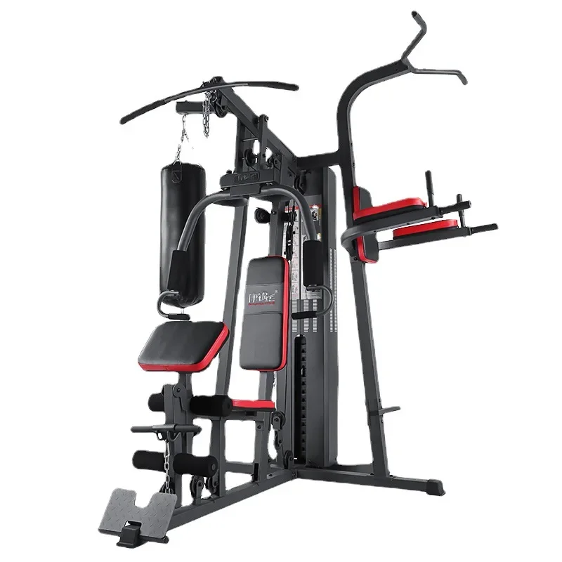 Newly Ugraded Comprehensive Multi-Functional Trainer Three-Person Station Home Equipment for Exercise Smith Machine home gym