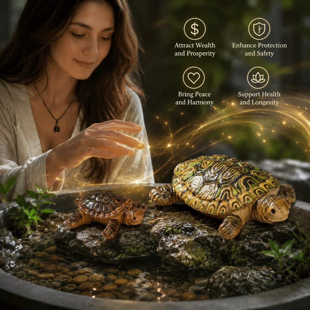 Floating Mini Turtle Statues Vintage Antique Miniature Turtle Decor Feng Shui Ornament Resin Turtle Aquarium Decor Desktop