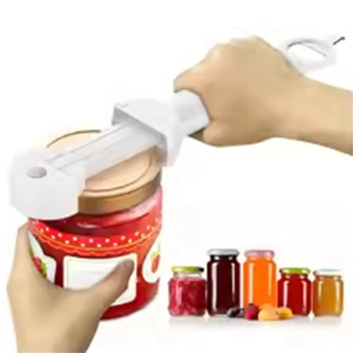 High Quality Multifunctional Bottle Opener Stainless Steel Lid Opener Adjustable WineBeer Can Opener for Weak Hands Senior