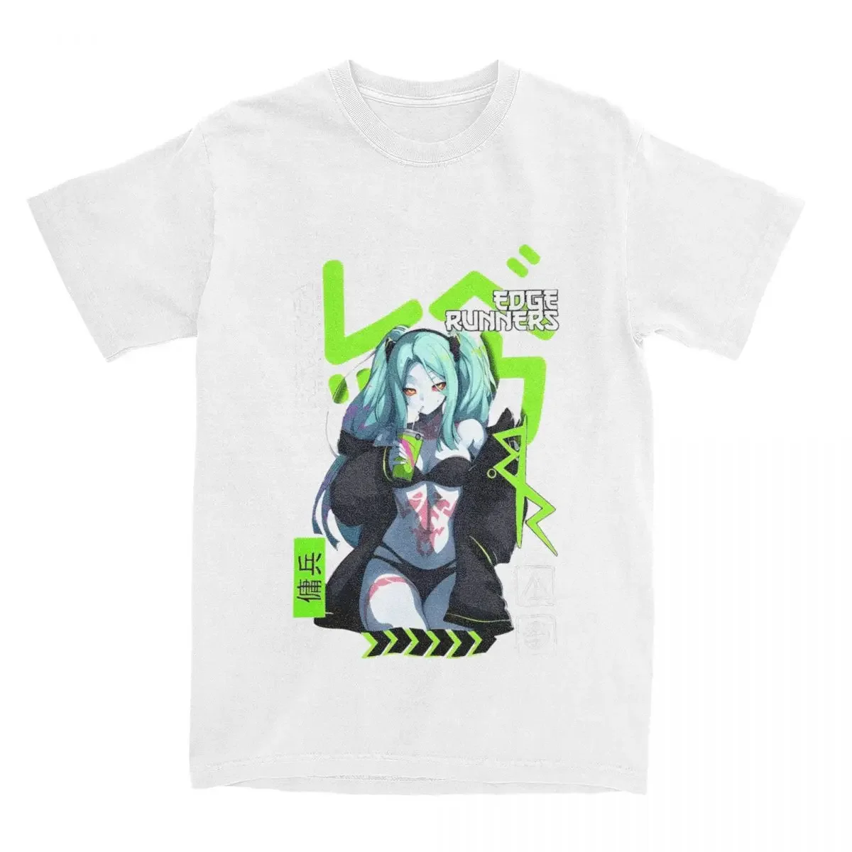 رجل تي شيرت ريبيكا سايبر سيتي حواف العدائين تي شيرت تتجه الصيف تي شيرت Y2K مضحك نمط القطن تنفس #5