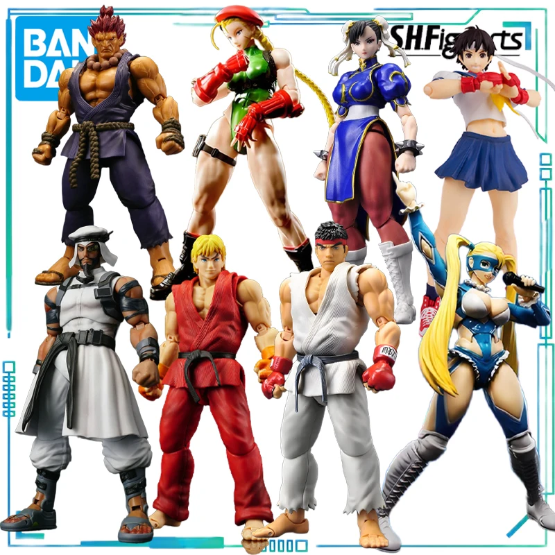 

BANDAI Genuine S. H. Figuarts Series Street Fighter Series Chunli，Cammy，rashid，grand，Gouki，Mikawa Mikawa Movable Model Collect