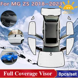 Car Window Sunshades For MG ZS Accessories 2023 2022~2018 MGZS ZS11 ZX Windshield Sun Shade Window Protect Visor Car Accessories