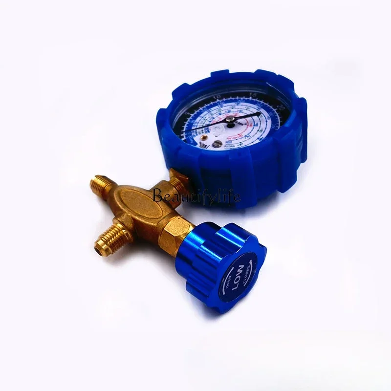 Air conditioner fluoride gauge R22R134R410A refrigerant gauge snow pressure gauge valve