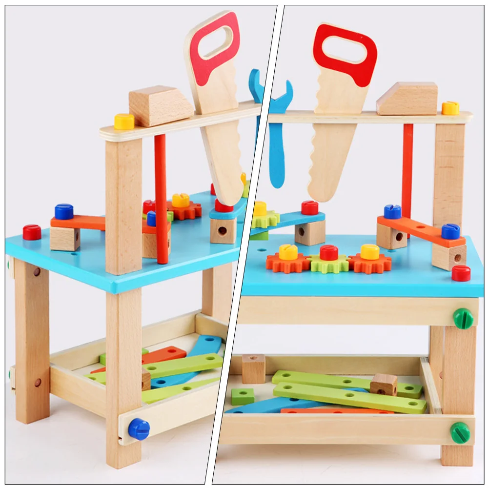 1 مجموعة الأطفال تفكيك تجميع أداة كرسي مشرق اللون الكرتون التعليم المبكر اللعب لتنمية الذكاء