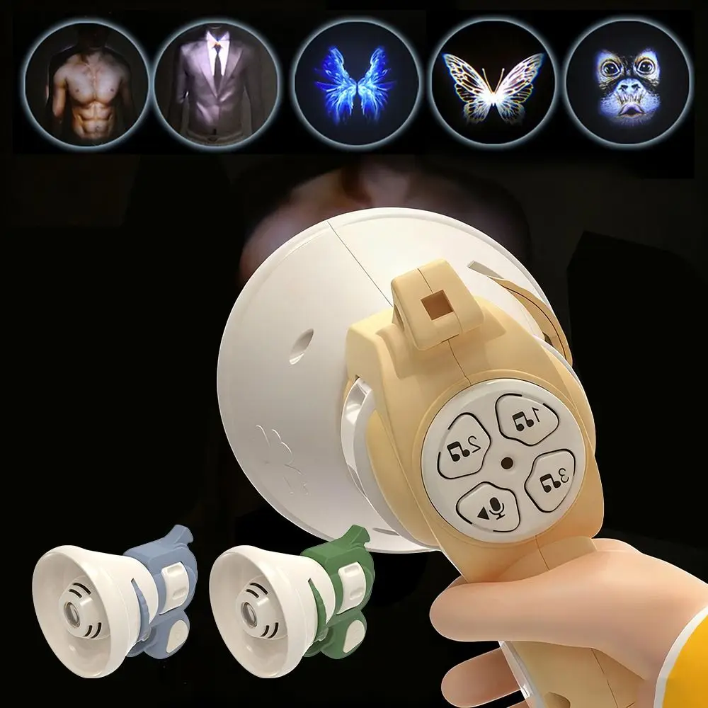 Travestie Projectie Buikspier Luidspreker Antwoord Me Knop Hanger Opneembare Mini Speaker Handheld Projectie Speelgoed