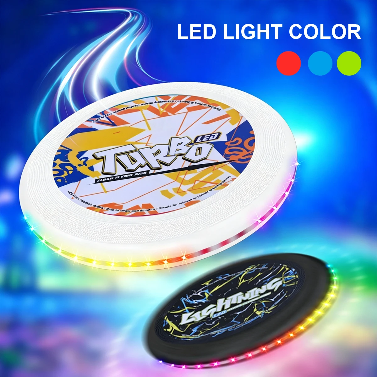 ألعاب فريسبي ملونة بإضاءة LED، - مراجعة Frisbee Freestyle Disc وسعره