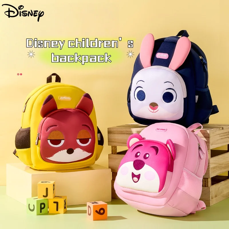 

Рюкзак для детского сада Disney Zootopia из водонепроницаемого материала, подходит для мальчиков и девочек 3-6 лет, детская сумка через плечо.