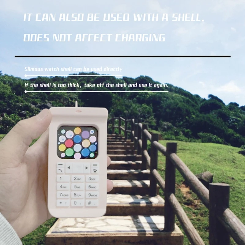 Charging Holder Dock Silicone Charging Holder Dock For Apple Watch Charger Stand Retro Computer Pattern Charging Base B