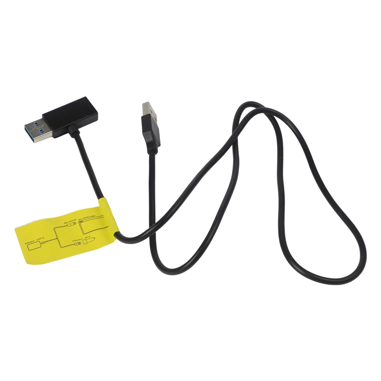 For Car Use Black USB Power Adapter Installation Friendly Usb Splitter Car Power Supply Data Adapter ABS Material