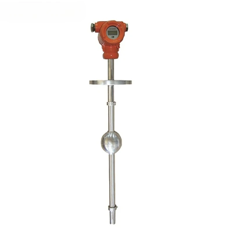 Stainless steel magnetic flap liquid level transmitter / magnetic float ball level gauge