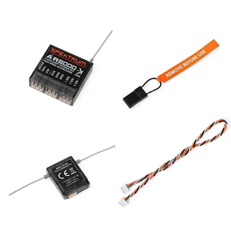 Spektrum AR8000 2.4GHz 8CH Receiver Support DSM2 DSMX W/ Extended Satellite for JR Spektrum RC DX7s DX8 DX9 Dx18 Transmitter