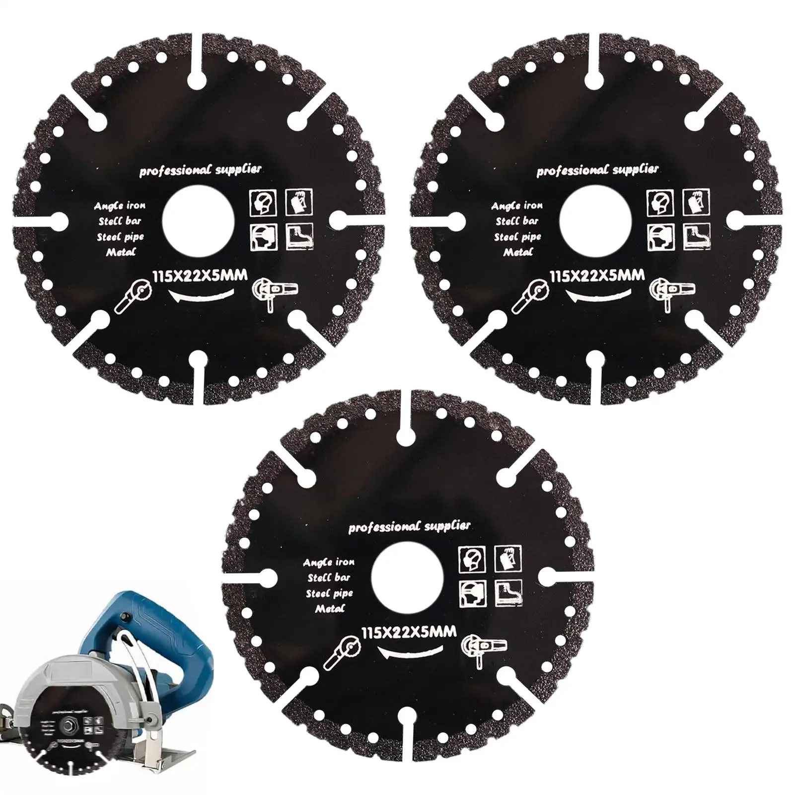 カットオフホイール-3-ピース多目的精密研削ディスク切断ツール金属用研磨大理石鋼木材研削用