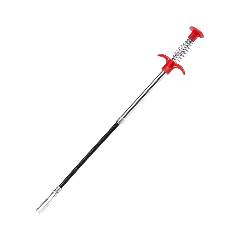 Telescopic Four Claw Drain Cleaner for Sink Toilet Bathtub Pipes Hand Pinch Operation 160cm 200cm 300cm Metal Unclogger