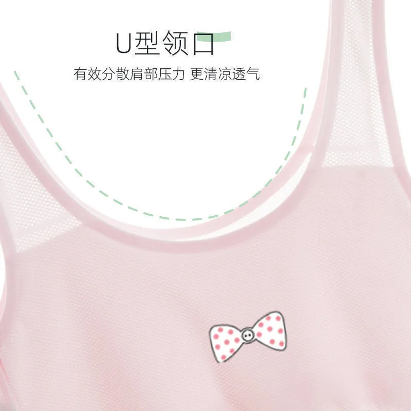 Sport Young Girls Bra Cute Cotton Topic Teenage Training Underwear Natural Sling Fahsion Vest