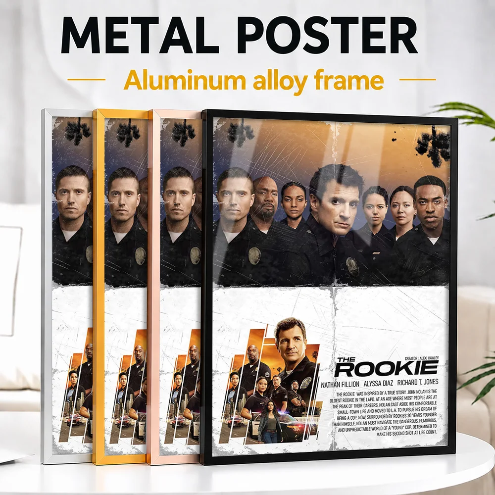 The Rookie TV Show Metal Poster With Aluminum Alloy Frame Personalized Screen Tribute Wall Art Ideal For Story Lovers In Theater