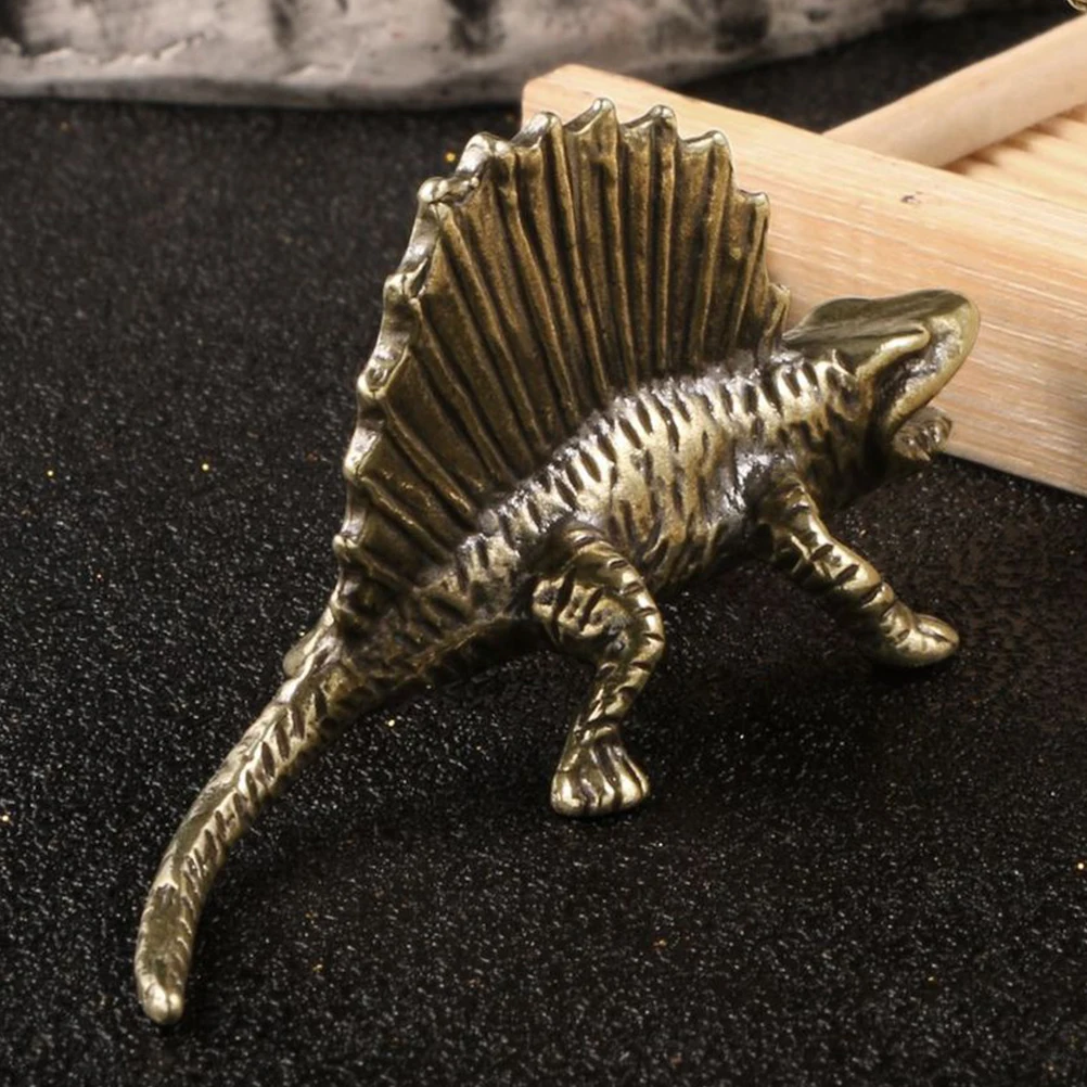 

Dinosaur Retro Brass Decor Desktop nament Garden Mini L Brass Decor Dragon