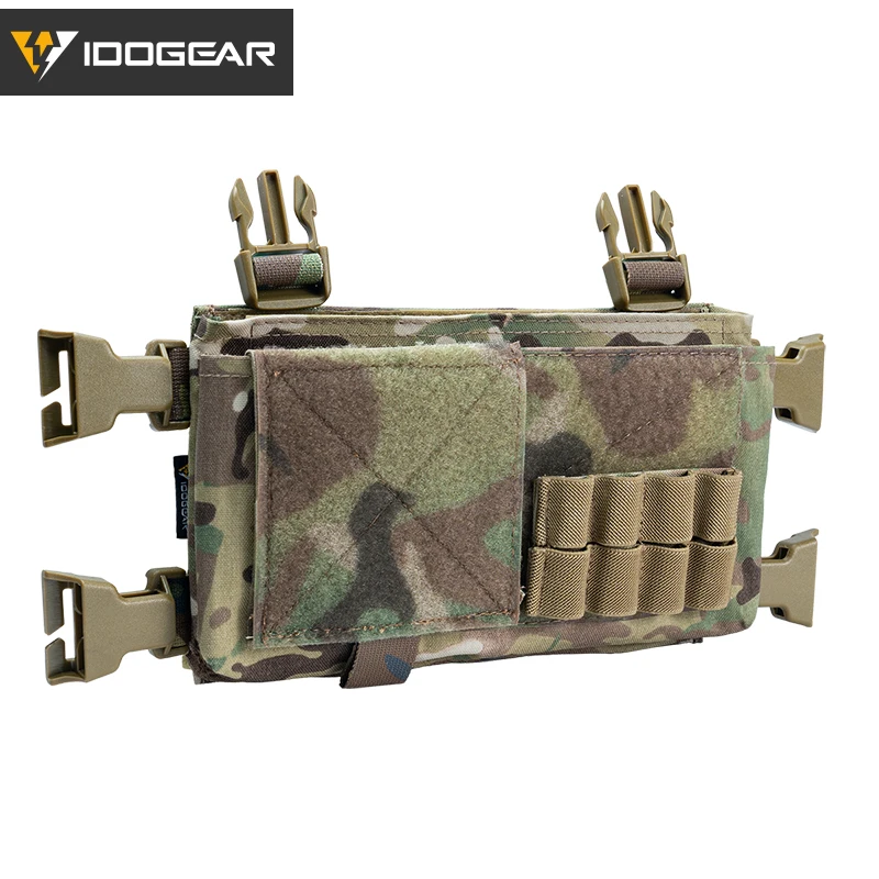 Idogear Tactische Plakkaathouder Mk3 Chassis Zakje Micro Gevecht Voorpaneel Camo 3317-a