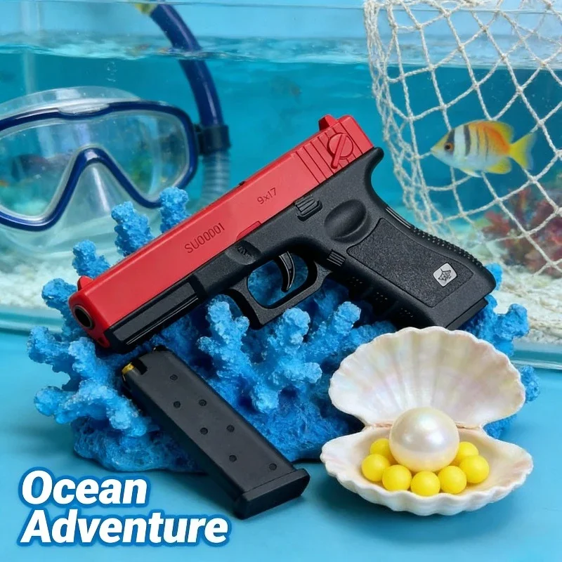 

Высокое качество G17 ручной мягкий игрушечный пистолет-пуля пневматический пистолет нижний журнал лазерная спортивная игра на открытом воздухе детский подарок