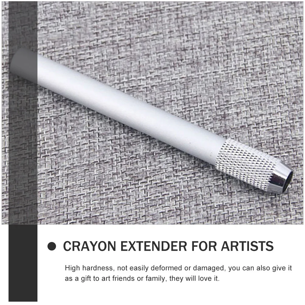 

3Pcs Pencil Extender Stainless Steel Colored Pencil Extenders Crayon Holder Artist Tool Sketch Drawing Accessory