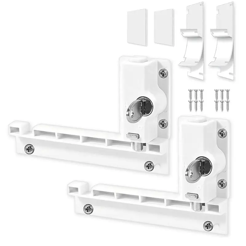 A25P Patio Sliding Door Security Foot Kick Lock With Keyed, Fits On Top Rail-Childproof Patio Door Guardian-Or Bottom