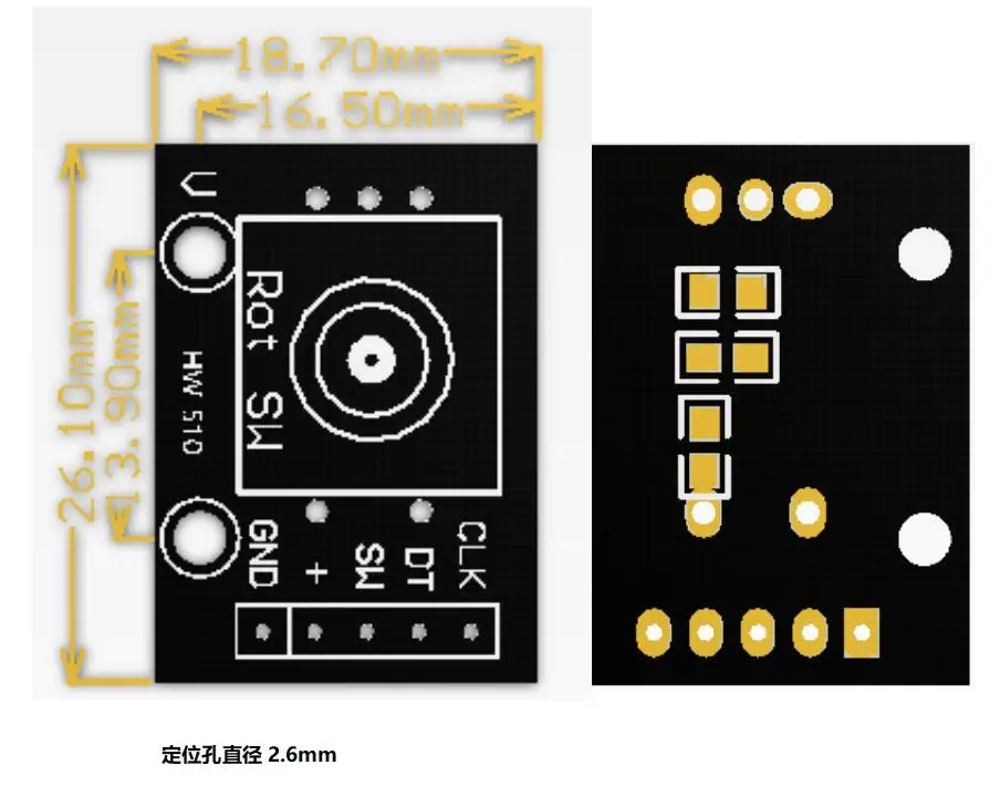 5PCS KY-040 360 Degrees Rotary Encoder Module Rotary Potentiometer Analog Knob Module 6MM without thread with Knobs for Arduino