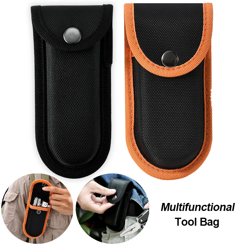 Outdoor Multifunctional Tool Bag Folding Tool Protection Package Portable Oxford Cloth Tool Kit Flashlight Pocket Storage Bag