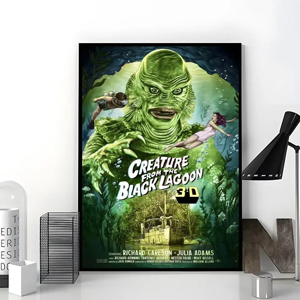 Classic Film Creature from the Black Lagoon Poster Aesthetic Dorm & Bedroom Wall Art Decor