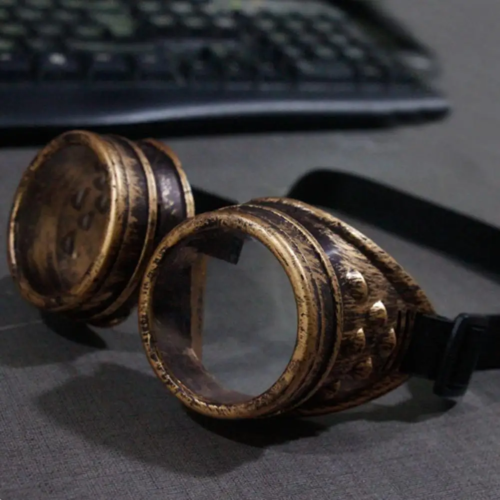 Vintage Style Steampunk Goggles Punk Glasses Party Bar Cosplay Props 6 Styles image 4