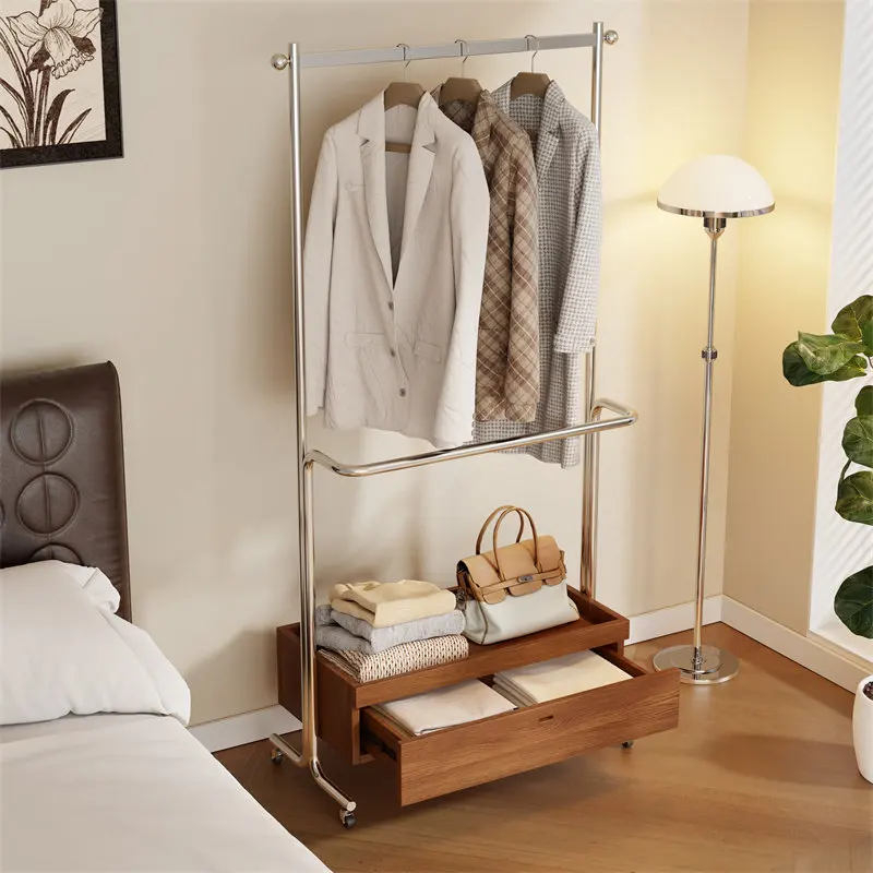 Mini perchero para sala de estar, perchero de diseño central de lujo, perchero multifunción plegable, mueble para ropa, muebles para pasillo