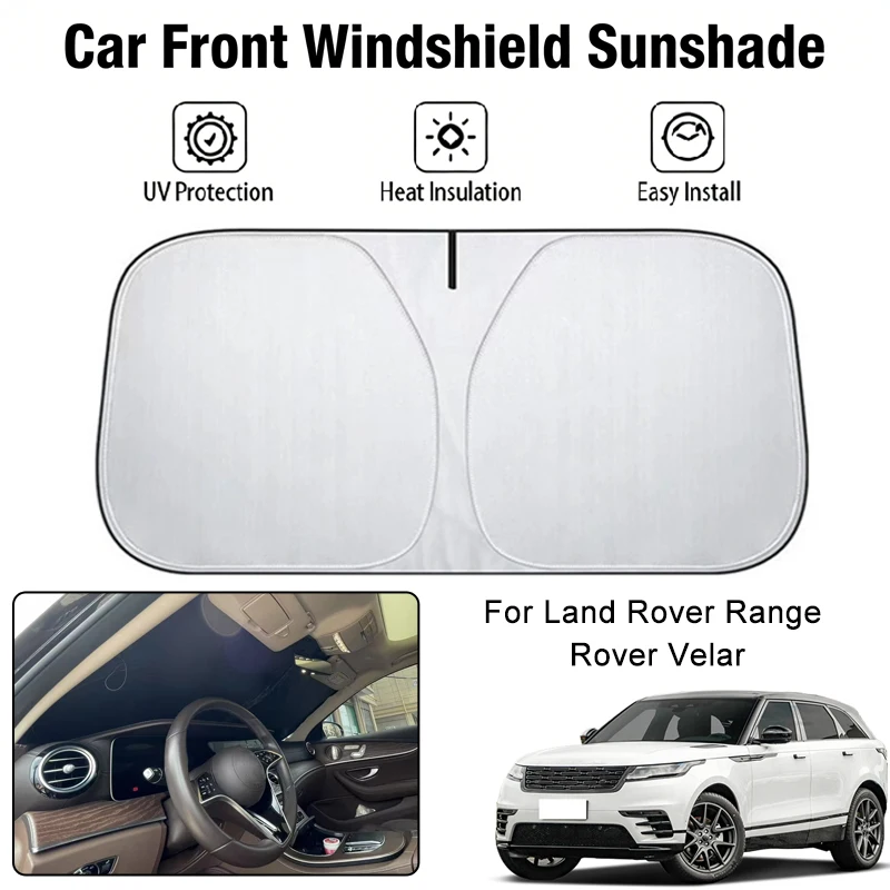 

Foldable Car Windshield Sun Shade UV Block Heat Insulation For Land Rover Range Rover Velar Interior Protection Accessories