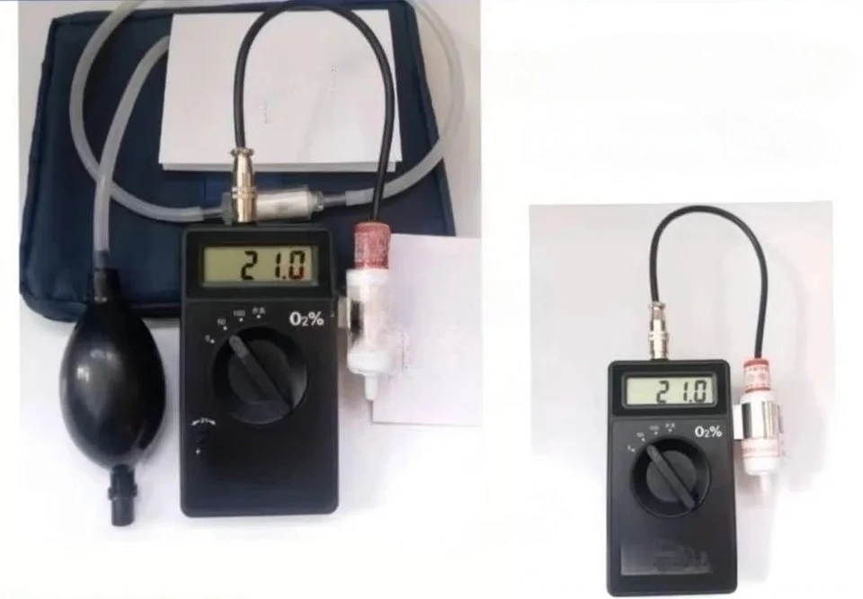 Handheld Portable Oxygen Analyzer Full Range Oxygen Concentration Testing Monitor