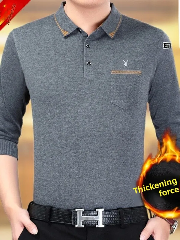 

Мужская фланелевая одежда на подкладке Fce, повседневная внутренняя одежда Busin Sle, одежда для папы, теплый вязаный свитер для среднего возраста...