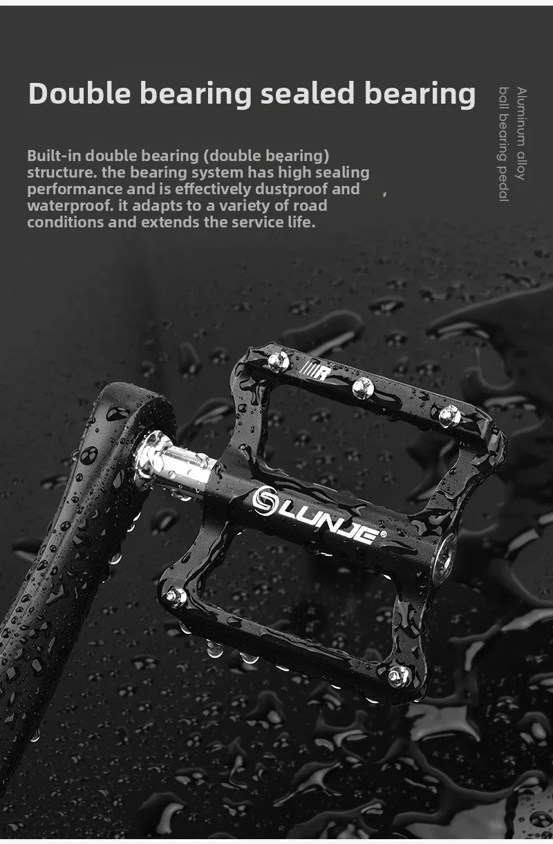 Fahrradpedale, Mountainbike-Lagerpedale, Rennrad-Aluminiumlegierungspedale, Fahrradzubehör – Detail 4