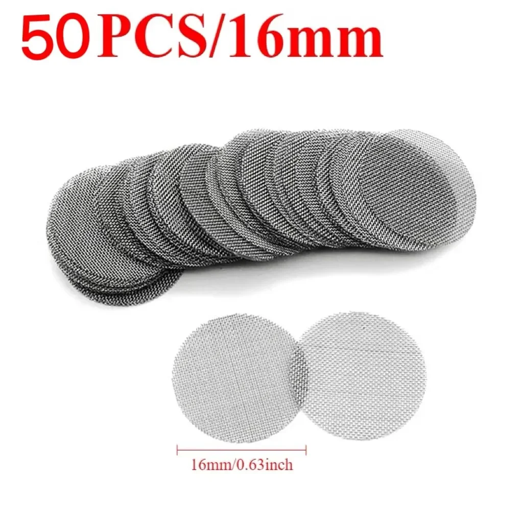 50 Pieces/Pack of Circular Filter Mesh, Faucet Filter Mesh, Oil Mist Filter Mesh, Plain Weave Filter Mesh