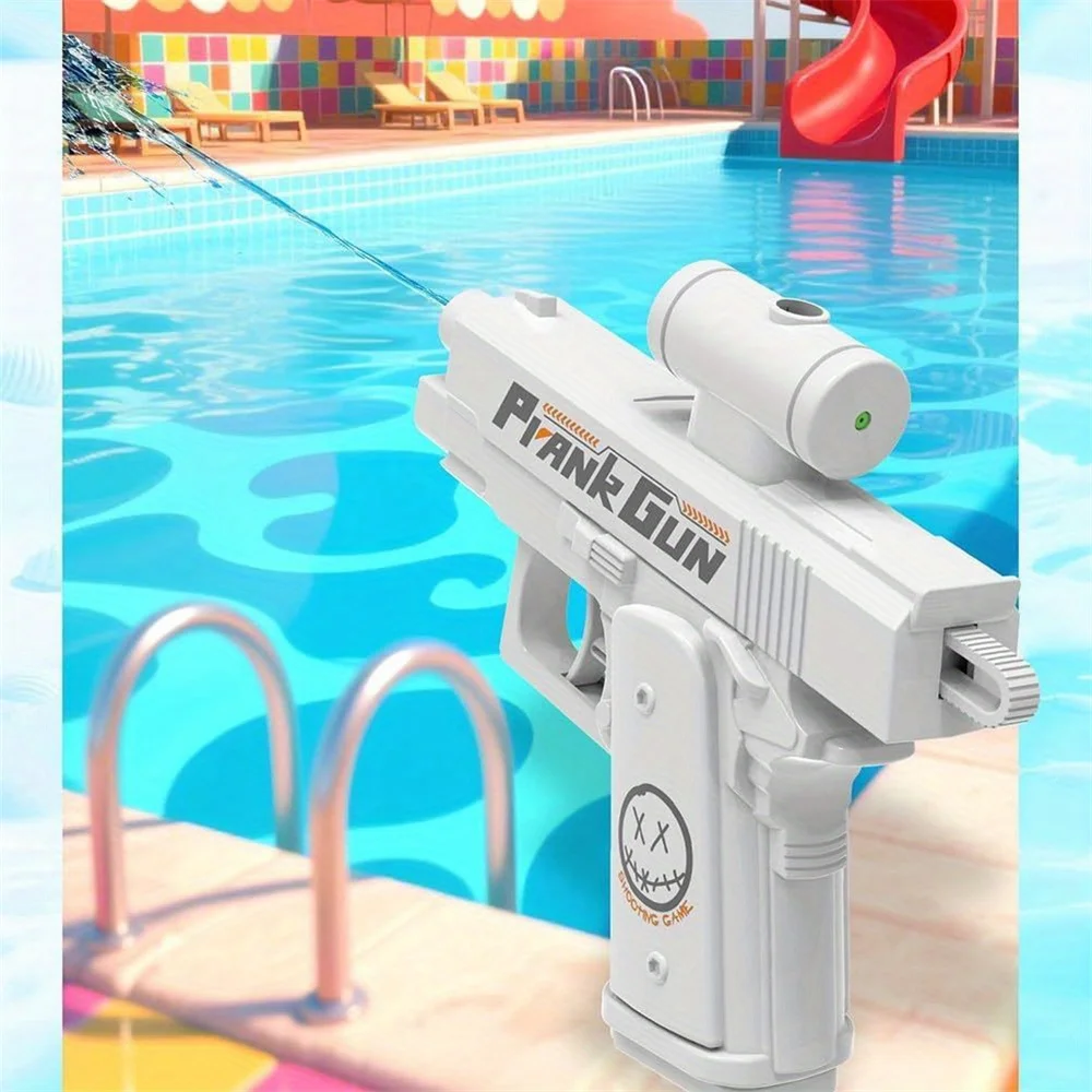 Nuova pistola ad acqua inversa portatile a doppia faccia per esterni, scherzo, spruzzo d'acqua inverso, giocattolo, regalo creativo per bambini