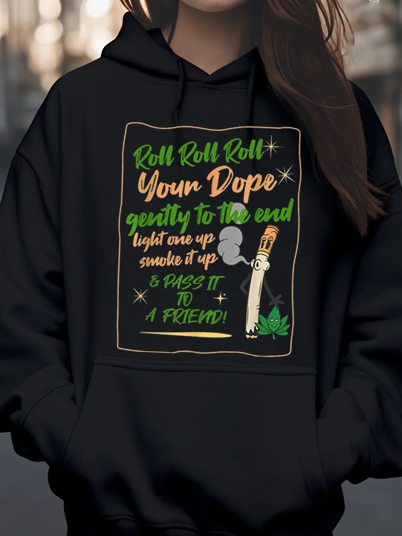 

Толстовка Roll Your Dope 420, повседневная одежда, дизайн дымчатого сустава, унисекс, уличная одежда