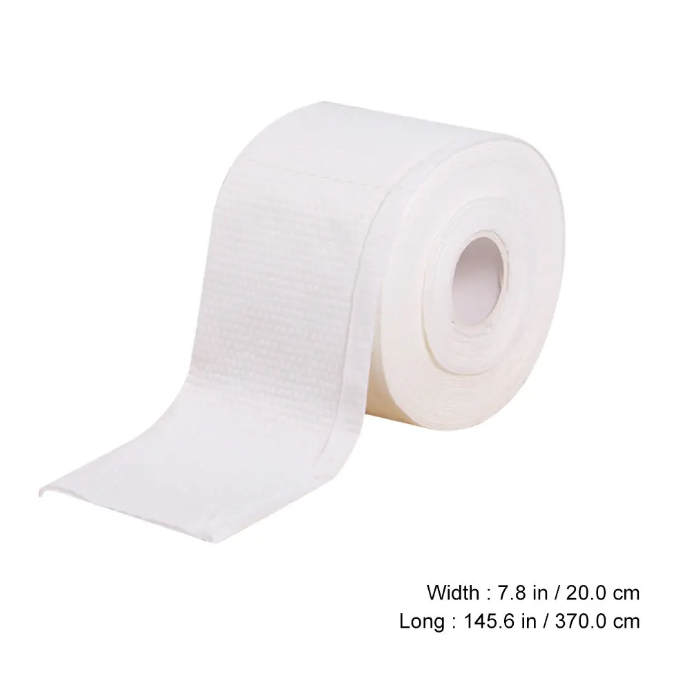 Cotton Face Towels 2 Rolls Dual Texture Disposable Makeup Wipes for Facial Cleansing Sweat Dirt and Oil