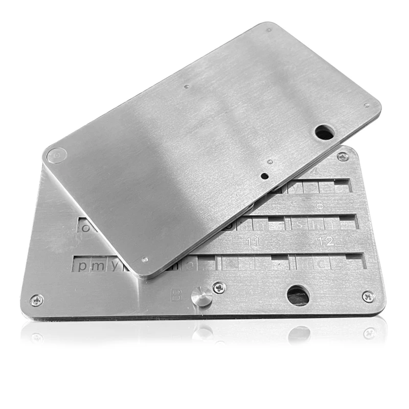Plates Wallet Crypto Cryptocurrency Storage Crypto Wallet for Bitcoin Hardware Cold Backup Mechanical Code Record Book