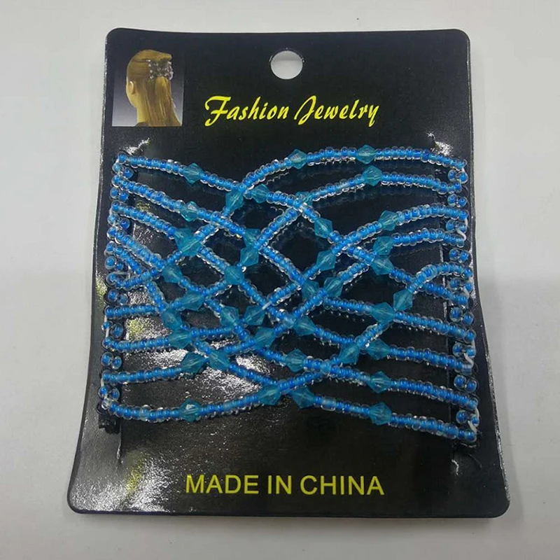 ลูกปัดตกแต่งคลิปผมหวีสำหรับ,บาง,sleek & ตรงผม-ยืดคู่ Combs สำหรับ Easy รูปแบบ