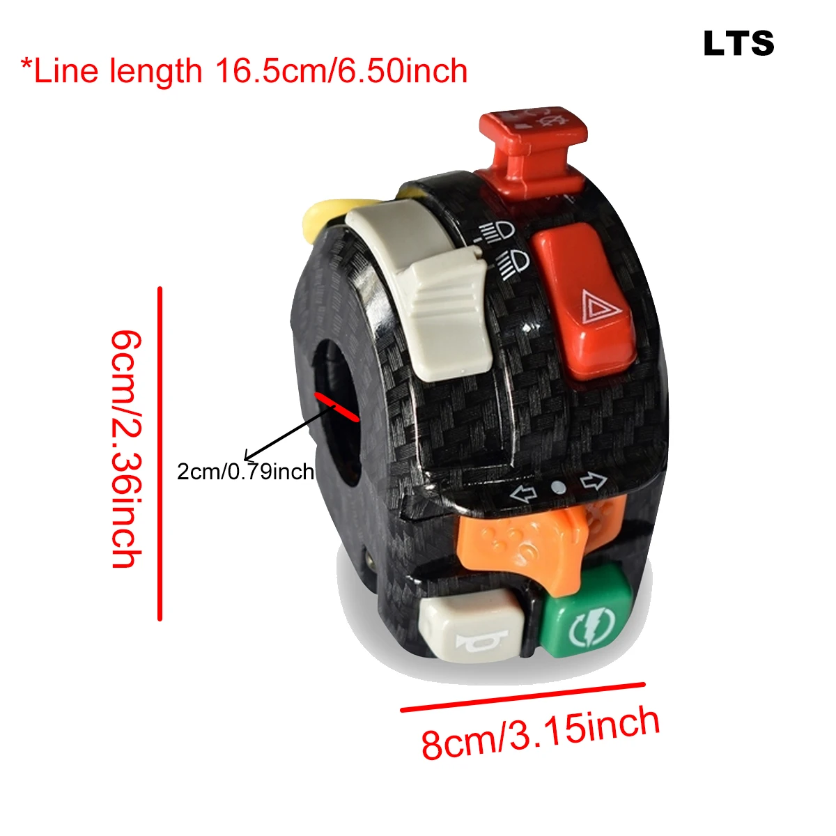 Universal Motorcycle Handlebar Flameout Switch Domino switch Honey well switch(Left +Right/set)OR(LEFT SIDE ONLY)(Right SIDE ONL