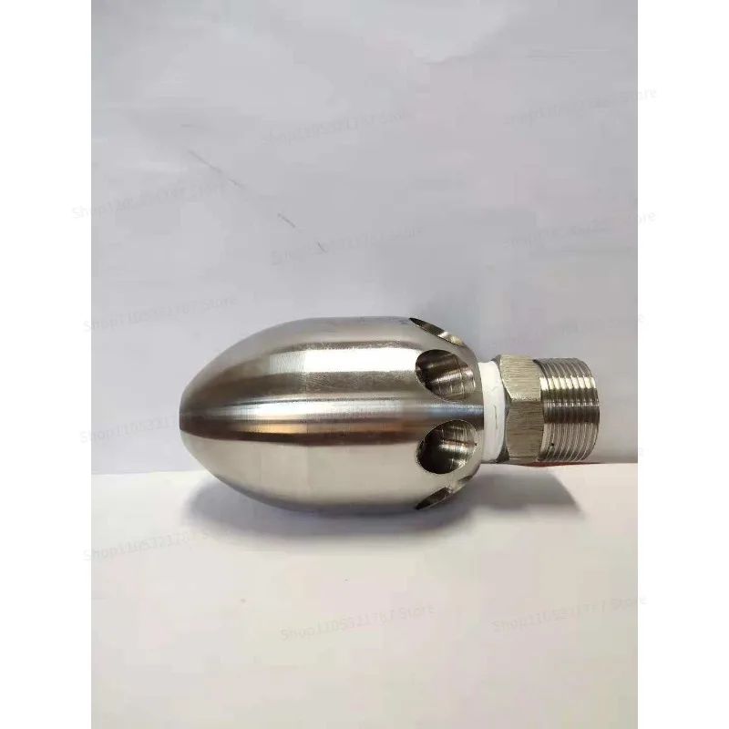 For High Pressure Nozzle Dredging Sewer Water Mouse Mine Stainless Steel Nozzle Ceramic Nozzle Pipe Cleaning Car Accessories