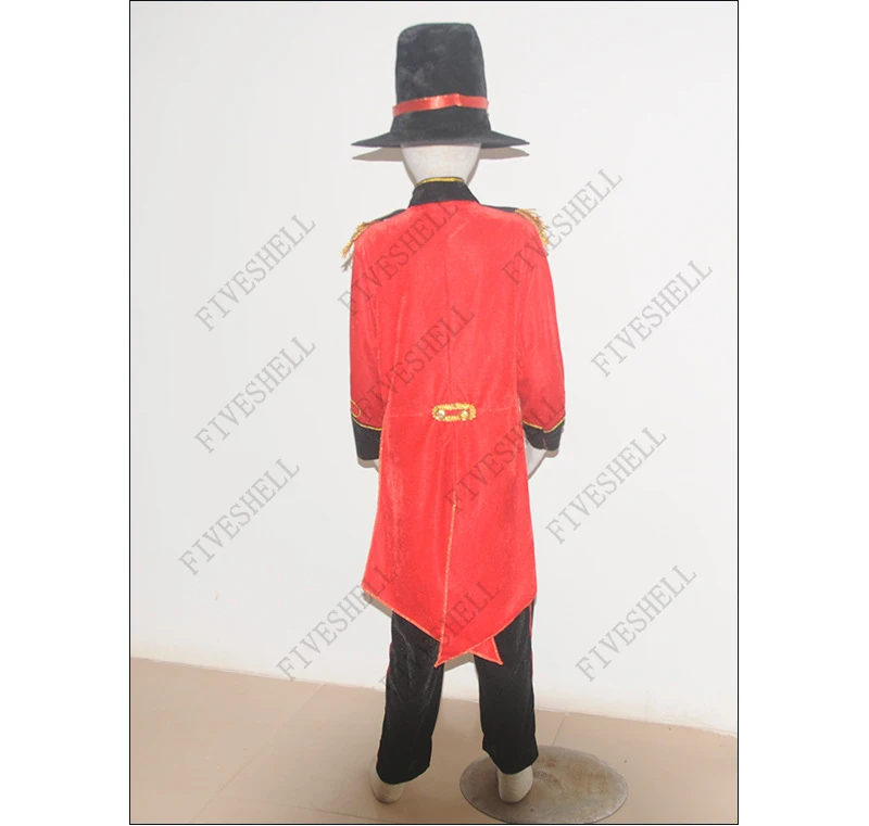 Deluxe Kind Circusdirecteur Middeleeuwse Cosplay Jacket Kostuum Magician Circus Voor Volwassen En Jongens Kids Lion Tamer Boek Week