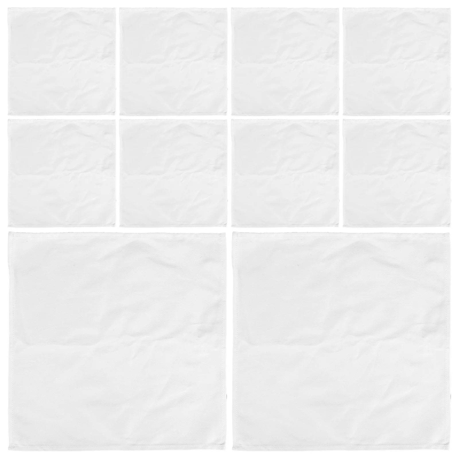 

10pcs Pure Cotton Dinner Napkins Soft Absorbent Reusable Washable Kitchen Napkins Cloth For Dining Table Picnic Guest Hand
