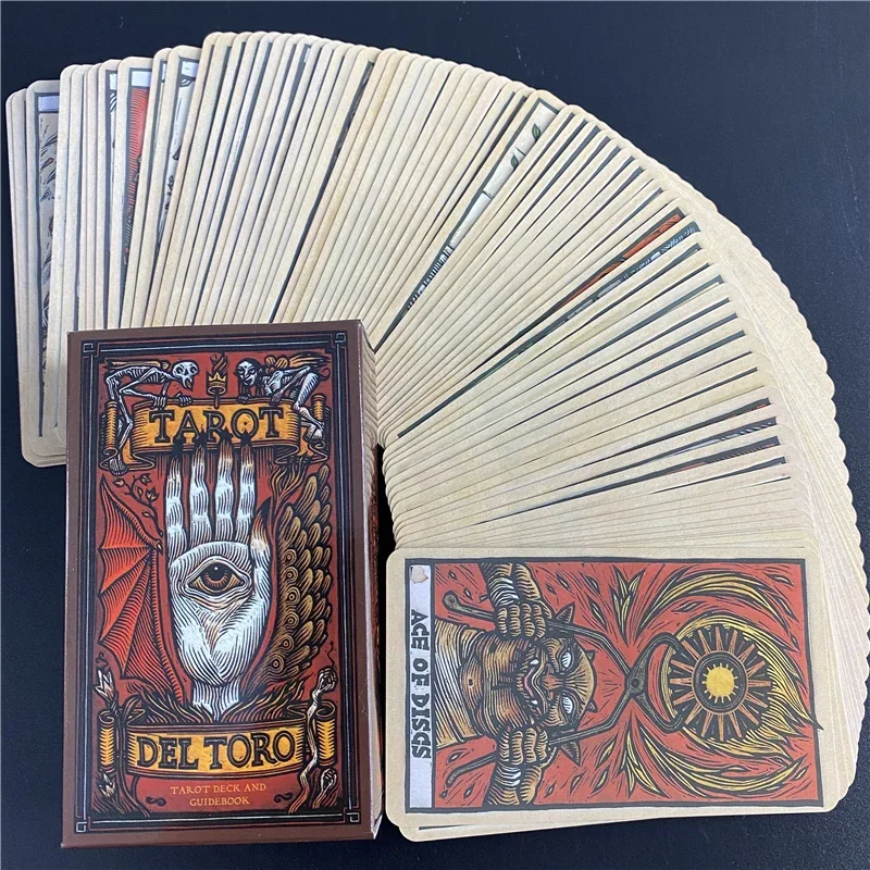 Del Toro Tarot Deck Board Game Entertainment Creative Divination Game Card With Full English PDF Guidebook For Child Adult