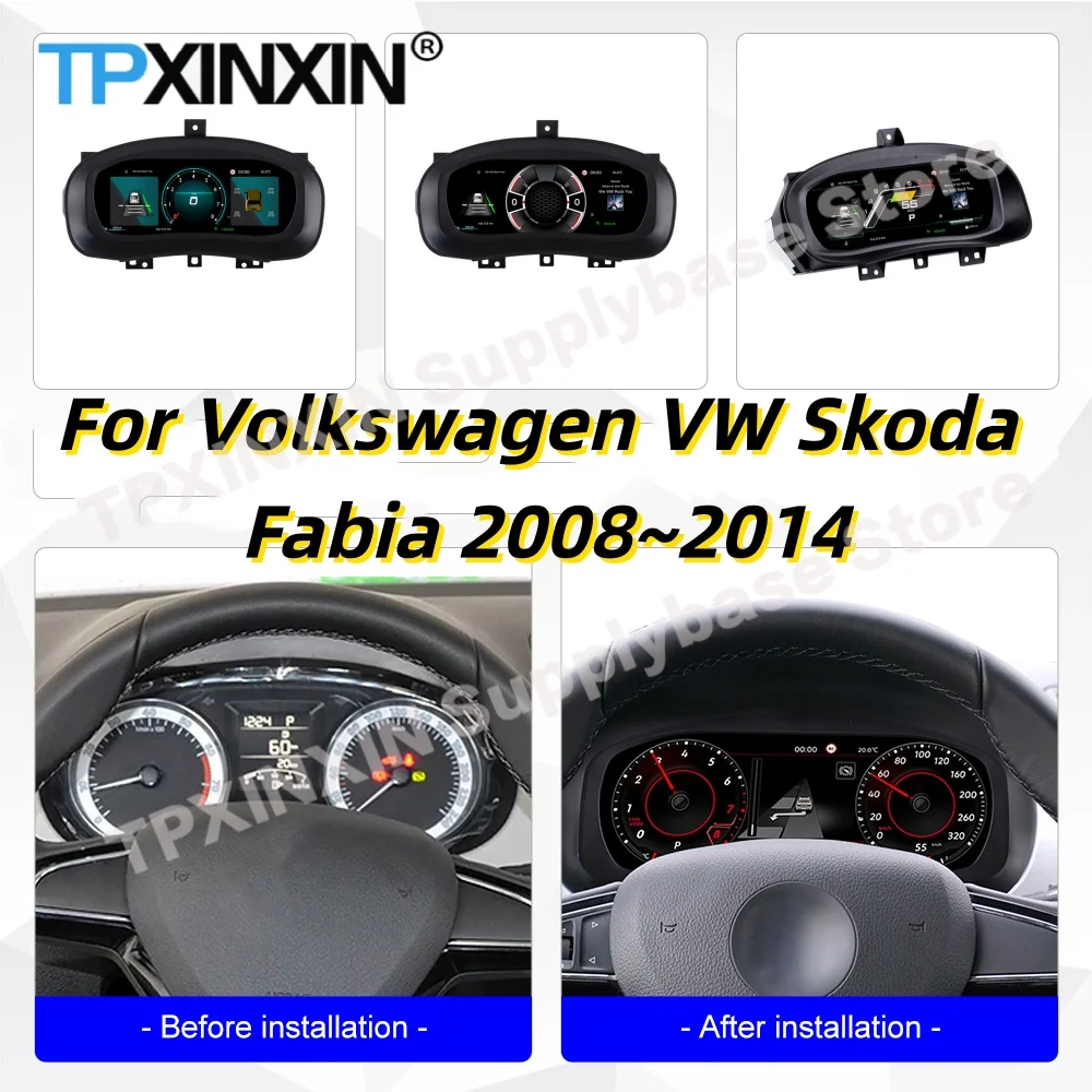 For VW Skoda Fabia 2008~2014 Non-destructive installation Digital Performance Display Dashboard Original car upgrade