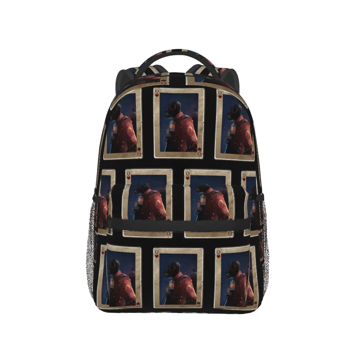 Demoman Team Fortress 2 Student Backpack School Bag Hiking Travel Daypack for Boys Girls Fashion Bookbag Shoulder Bags