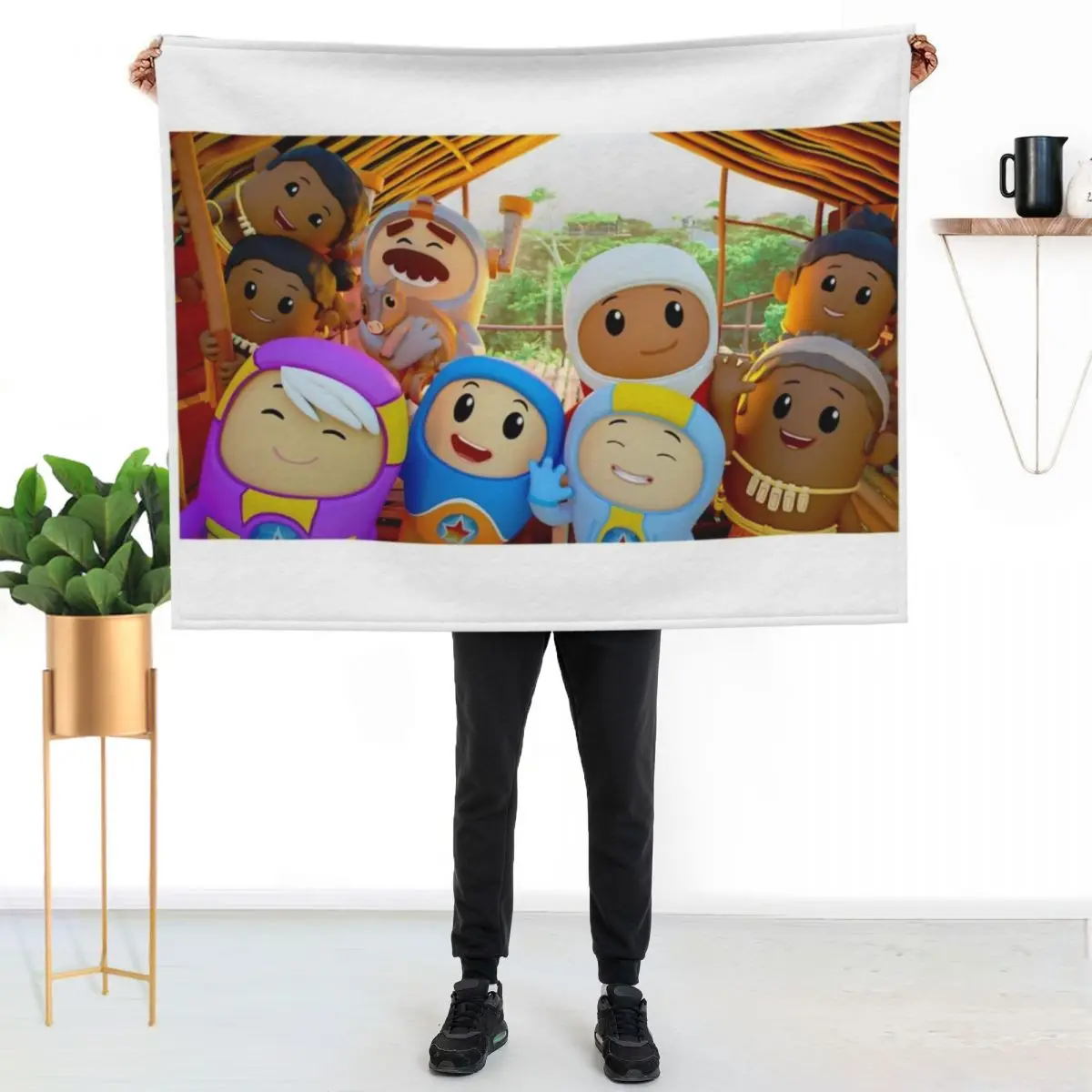 Go Jetters Throw Blanket Picnic Camping Nap Flannel Fabric Polar For Baby Blankets