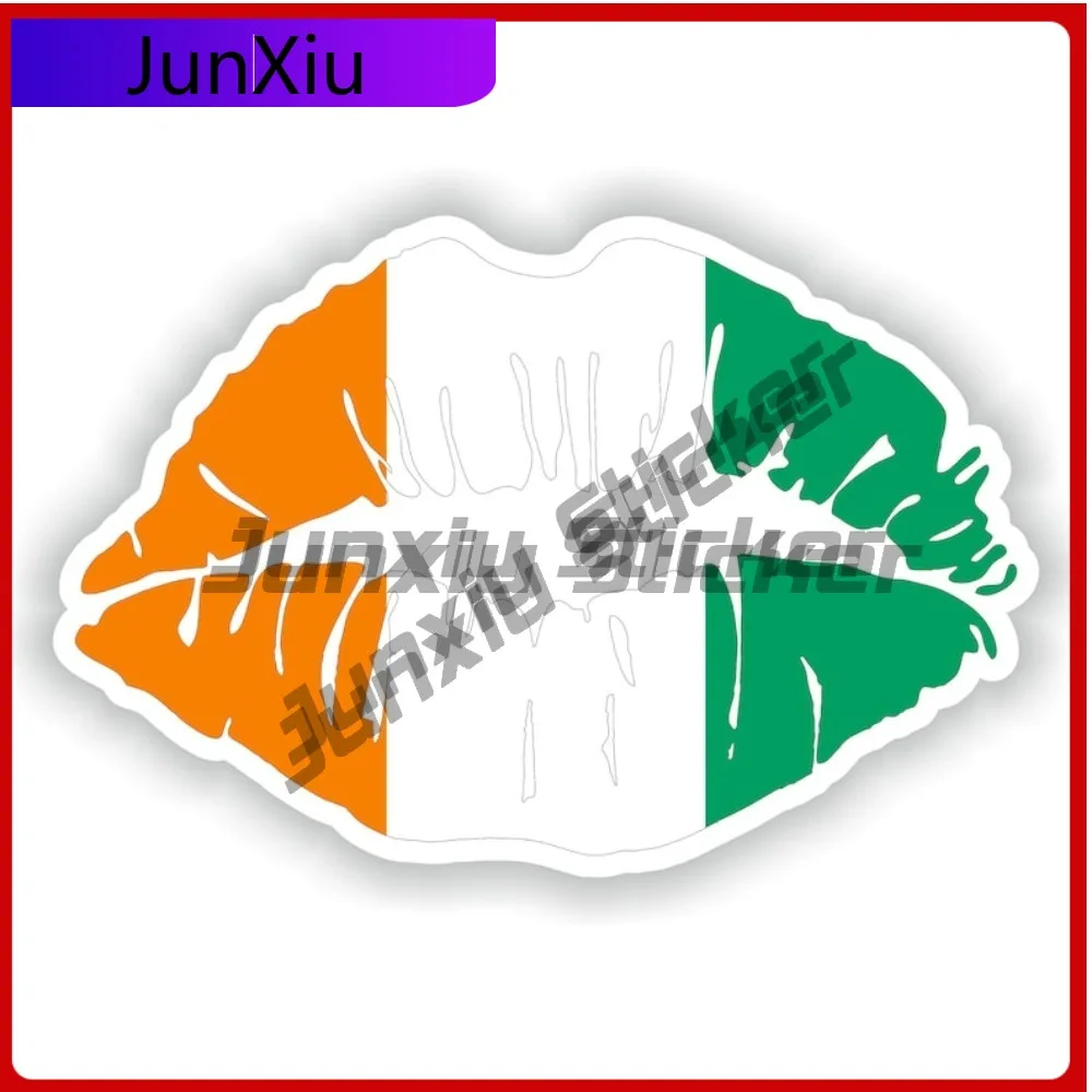 

Cote D'ivoire Flag Lips Sticker Travel Vacation Decals Accessories Suv Car Decals Aesthetic Stickers Accessories Cover Scratch
