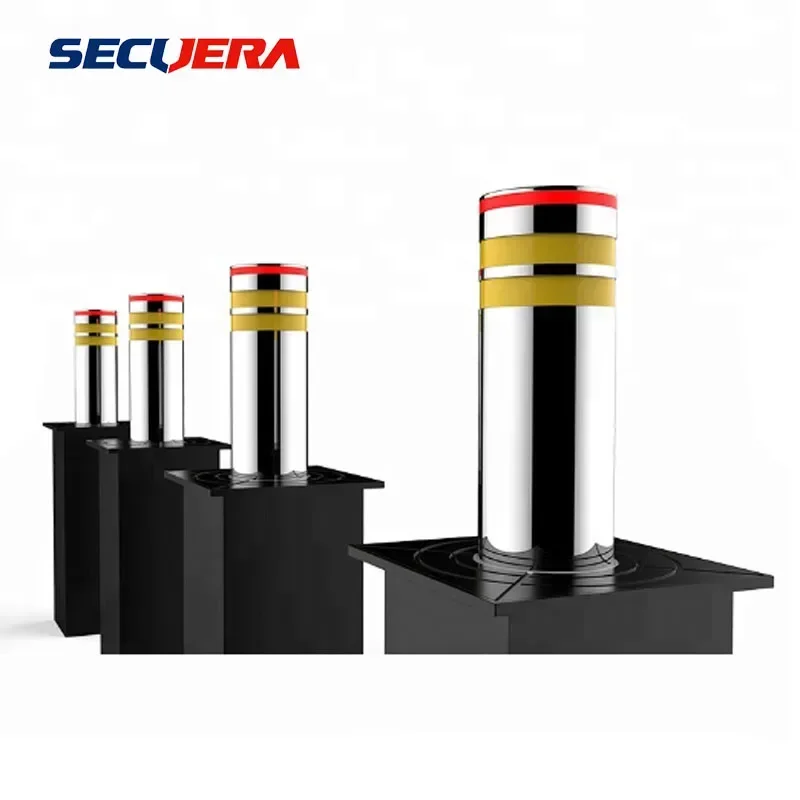 outdoor safety traffic road bollard,galvanized steel flexible automatic bollards,parking street metal bollard