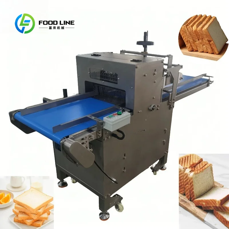 Bread Loaf Slicer Heavy Duty Automatic High Capacity Electric Machine Industrial Bakery FL Custom Wholesale
